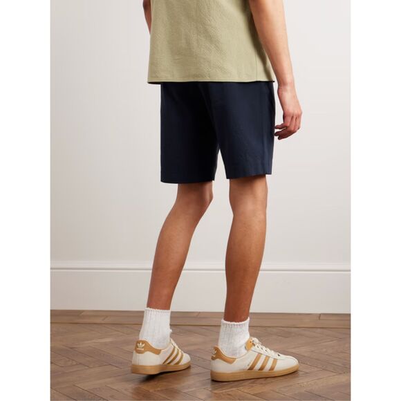 NN07 Mens Shorts Size 30 Navy Seersucker Stretch Waist 10" THEODORE $190 - Picture 2 of 11